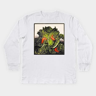 Slugs on Cabbage - Julie de Graag Kids Long Sleeve T-Shirt